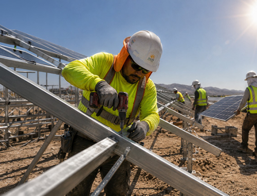 Solar Farm Construction: Cooling Crews on Open, Shadeless Sites